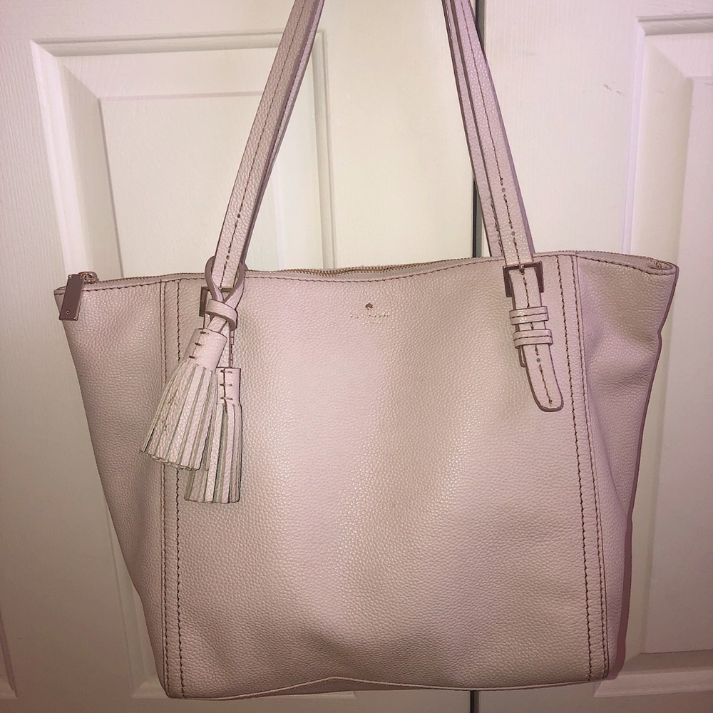 Kate Spade Tote Purse. Beige/pale pink tone color